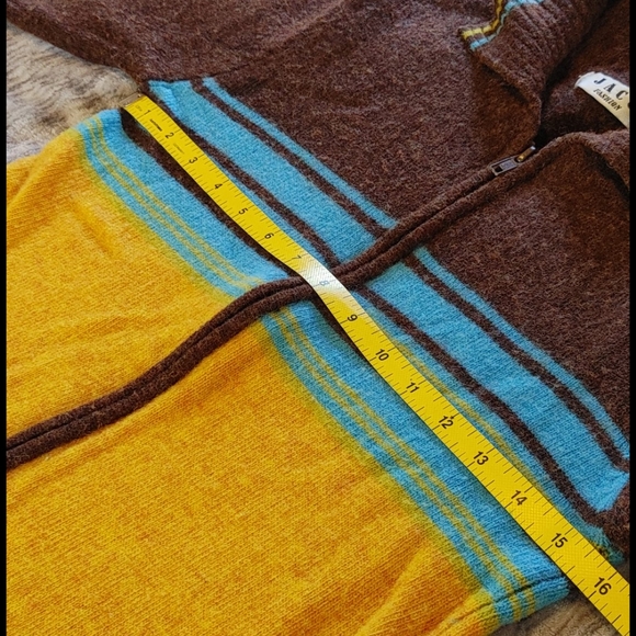 VTG Jaco fashion brown orange wool sweater XS/S - Picture 3 of 4